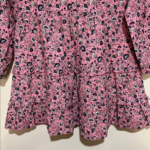 Roller Rabbit | Cluny Print Naema long sleeve mini dress Women’s size S Ruffle - Picture 8 of 11